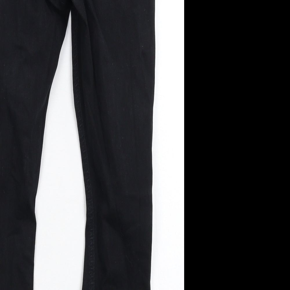 Topshop Womens Black Denim Skinny Jeans Size 28 in L26 in