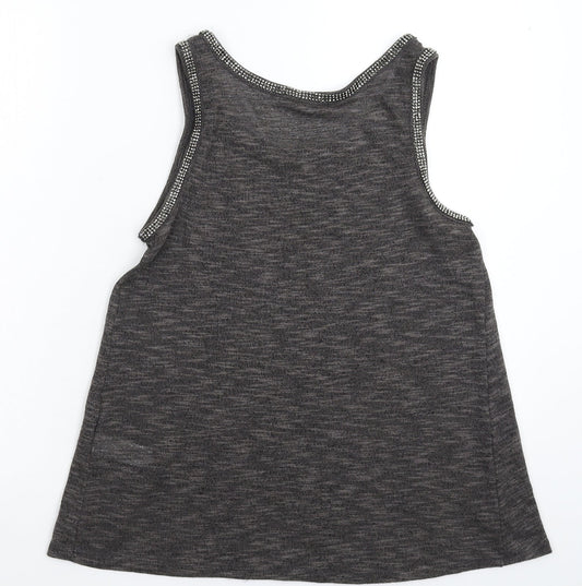 Womens UK Size 8 NEXT Grey Basic Tank