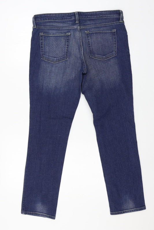 Gap Womens Blue Denim Straight Jeans Size 34 in L28 in