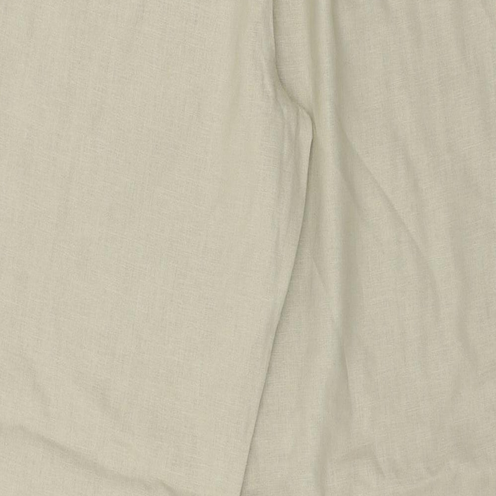 Womens UK Size 12 Classics Regular Fit Beige Trousers
