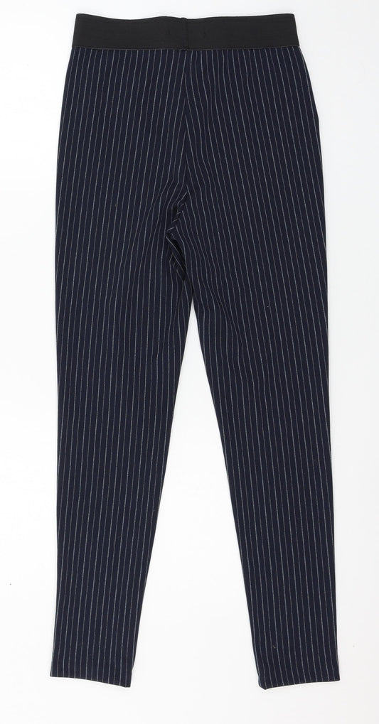 Womens UK Size 8 Marks and Spencer Regular Fit Blue Trousers