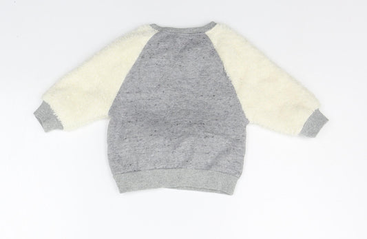 NEXT Baby Grey Pullover Jumper Size 3-6 Months