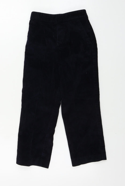 david luke Boys Blue Corduroy Chino Trousers