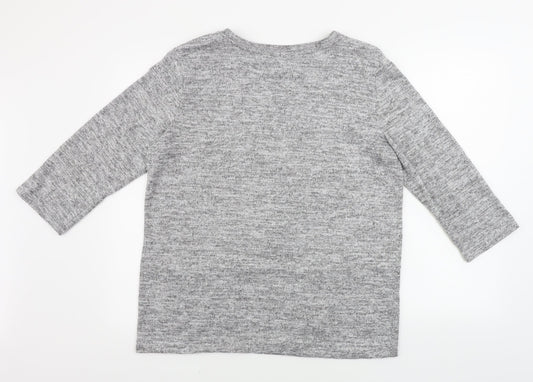 Womens UK Size 14 Pebble bay Grey Pullover Jumper