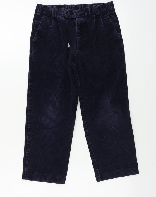 Preworn Boys Blue Corduroy Straight Jeans