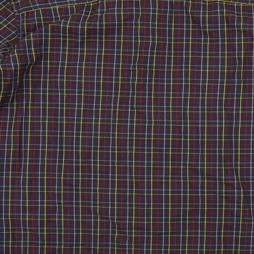 F&F Mens Brown Check Button-Up Size L