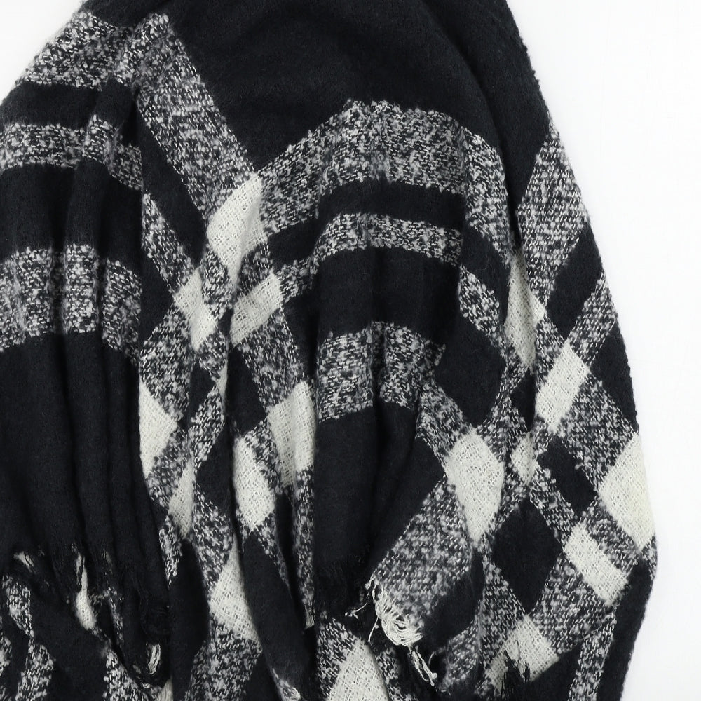Womens UK Size One Size Studio Black Wrap Jumper