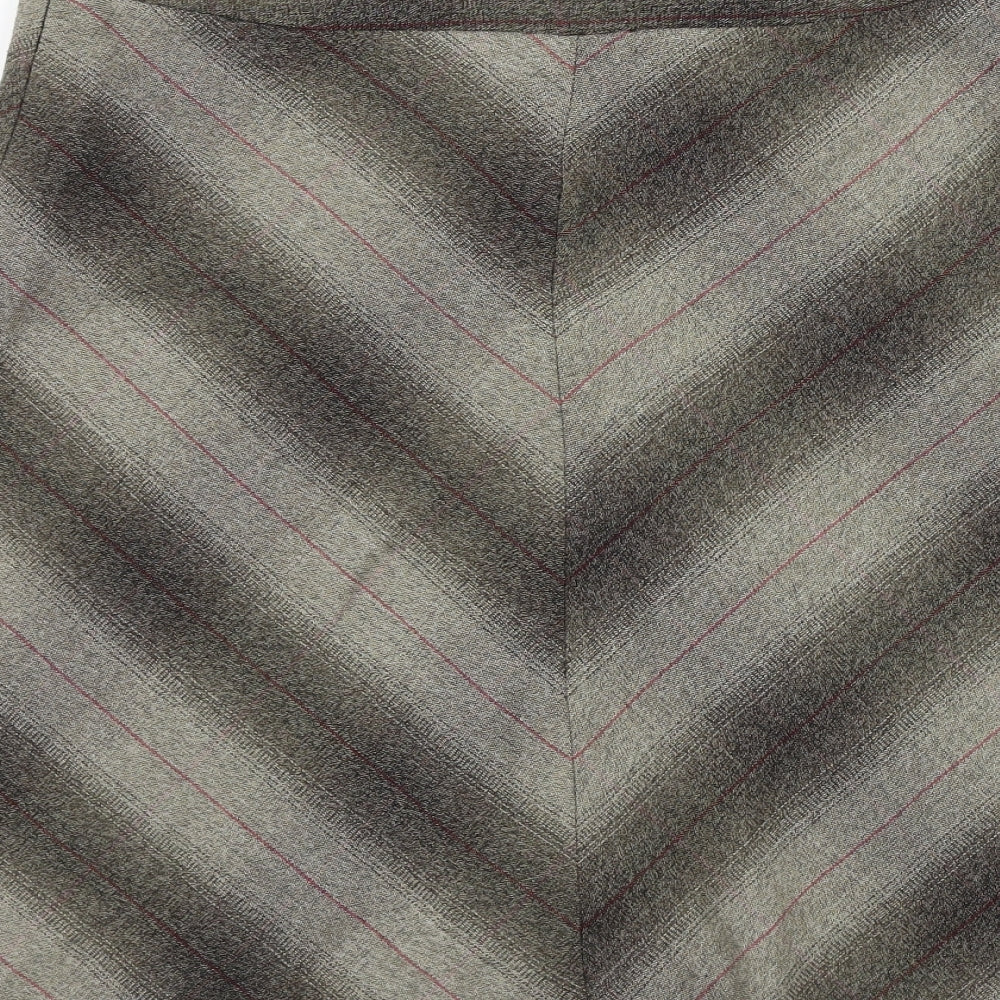 Dorothy Perkins Womens Brown A-Line Skirt Size 12