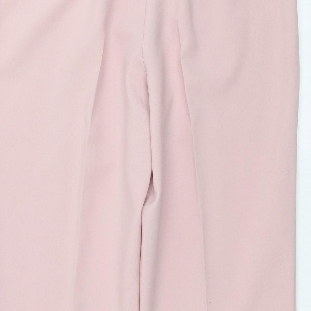Womens UK Size 16 Evie Regular Fit Cropped Pink Trousers