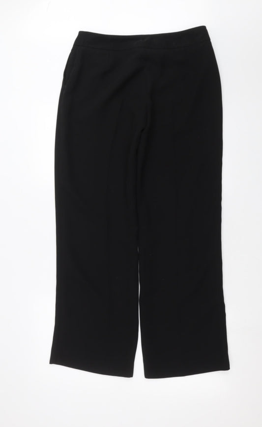 F&F Womens Black Trousers Size 12 L30 in
