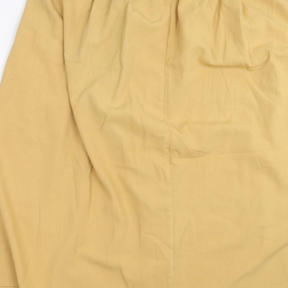 VOLONTE Womens Beige A-Line Skirt Size 18