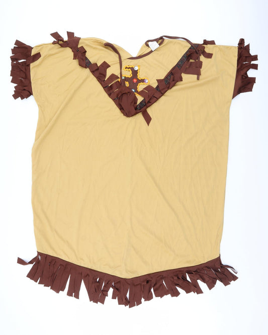 Womens Yellow Shift One Size - Costume dress