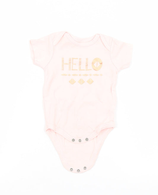 chick pea Girls Pink Babygrow One-Piece Size 3-6 Months