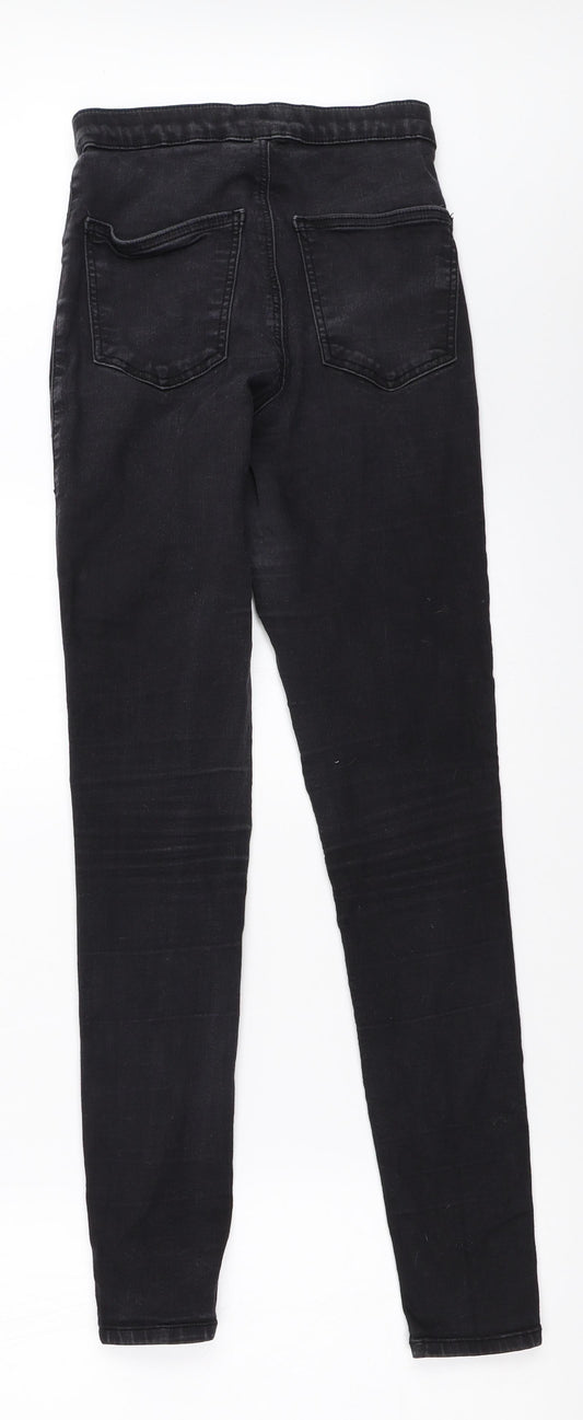 Topshop Womens Black Skinny Jeans Size 28 in L30 in