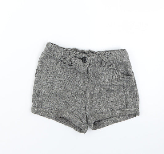 George Girls Grey Mom Shorts Size 4-5 Years