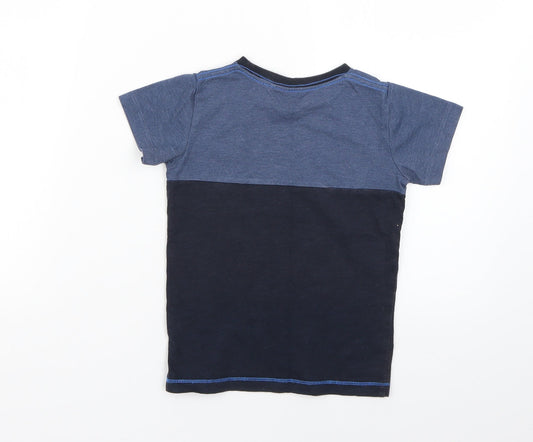 NEXT Boys Blue Geometric Basic T-Shirt Size 2 Years
