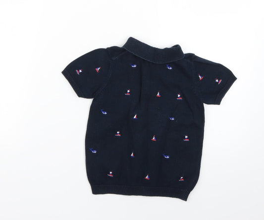 NEXT Boys Blue Geometric Basic Polo Size 2 Years