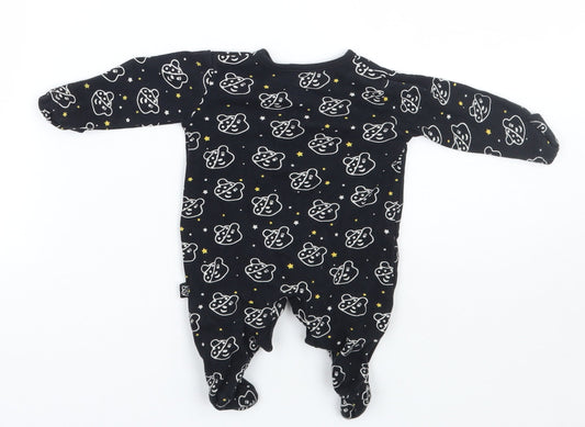 George Baby Black Geometric Babygrow One-Piece Size Newborn - children in need