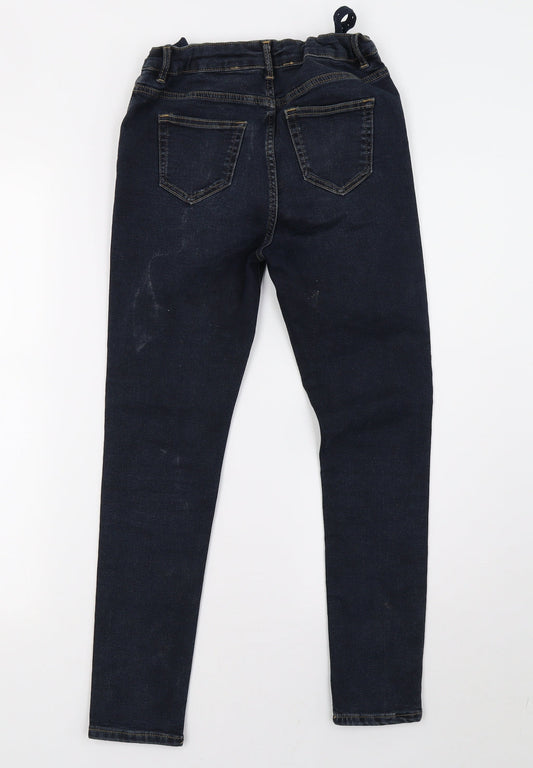 Marks and Spencer Girls Blue Denim Skinny Jeans Size 11-12 Years