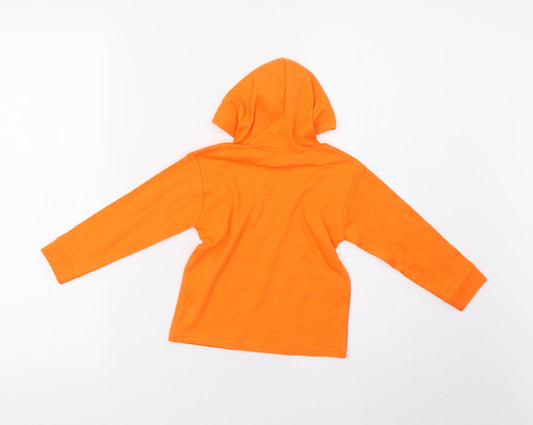 Preworn Boys Orange Pullover Hoodie Size 2 Years