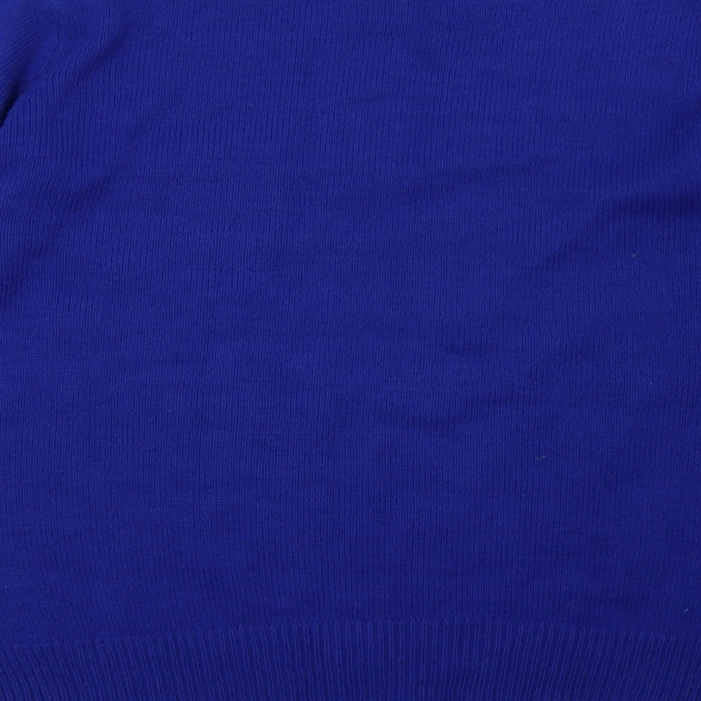 Mens UK Size L Preworn Blue Pullover Sweatshirt