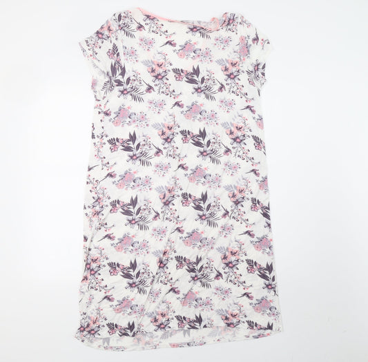 Arista Womens White Floral Dress Size 12