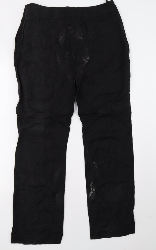 Matalan Womens Black Trousers Size 14 L31 in