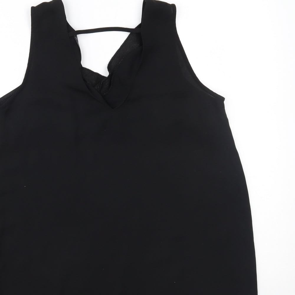 F&F Womens Black Basic Tank Size 8