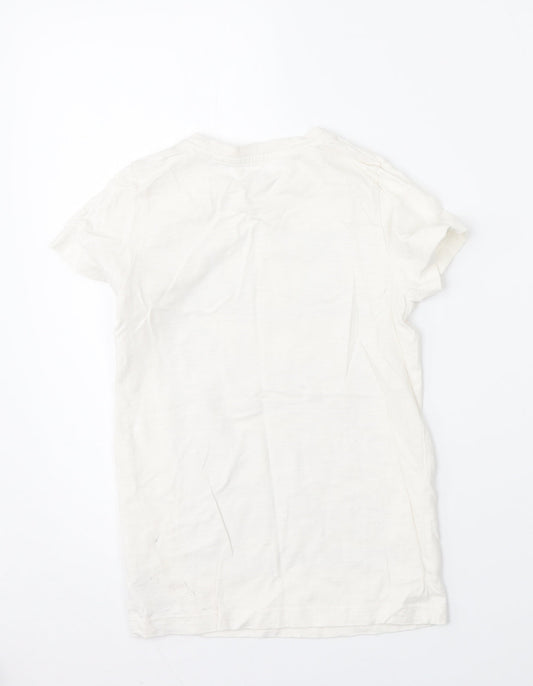 NEXT Boys White Basic T-Shirt Size 7 Years