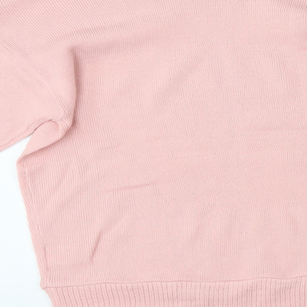 Womens UK Size 12 Nasty Gal Pink Pullover Jumper