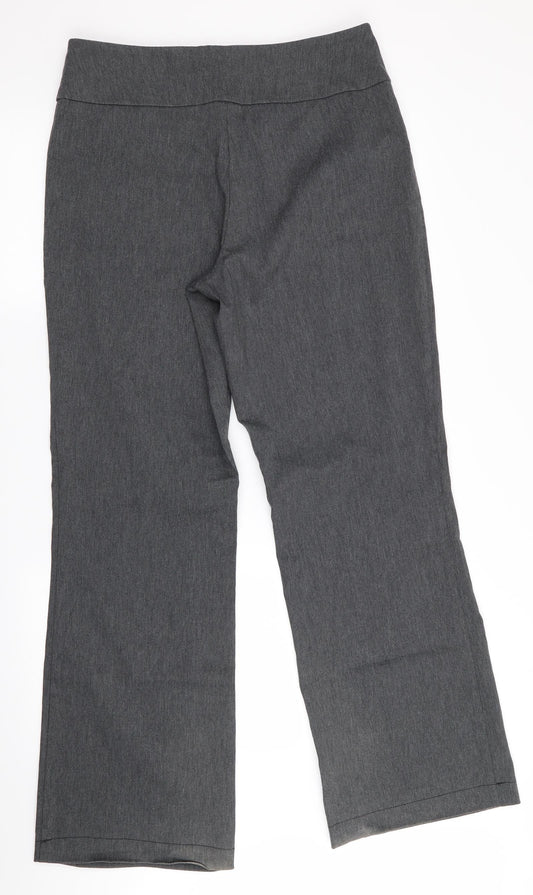 Womens UK Size 10 Denver Hayes Regular Fit Grey Trousers