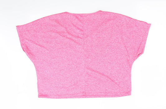 Womens UK Size M Matalan Red Basic T-Shirt