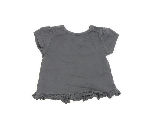George Baby Grey Basic Blouse Size 0-3 Months