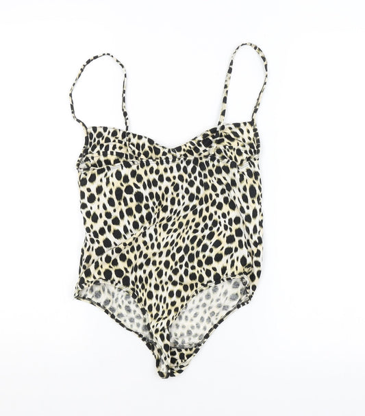 Motel Womens Multicoloured Animal Print  Unitard One-Piece Size S