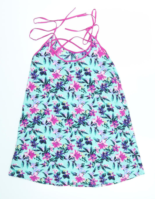 Primark Womens Multicoloured Floral Tank Dress Size S