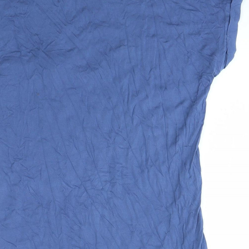 Peacocks Womens Blue Basic T-Shirt Size 12