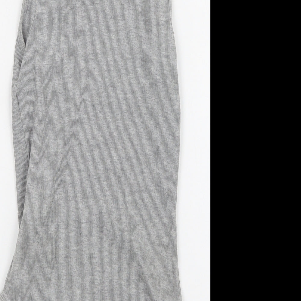 NEW LOOK Womens Grey Bodysuit One-Piece Size 8