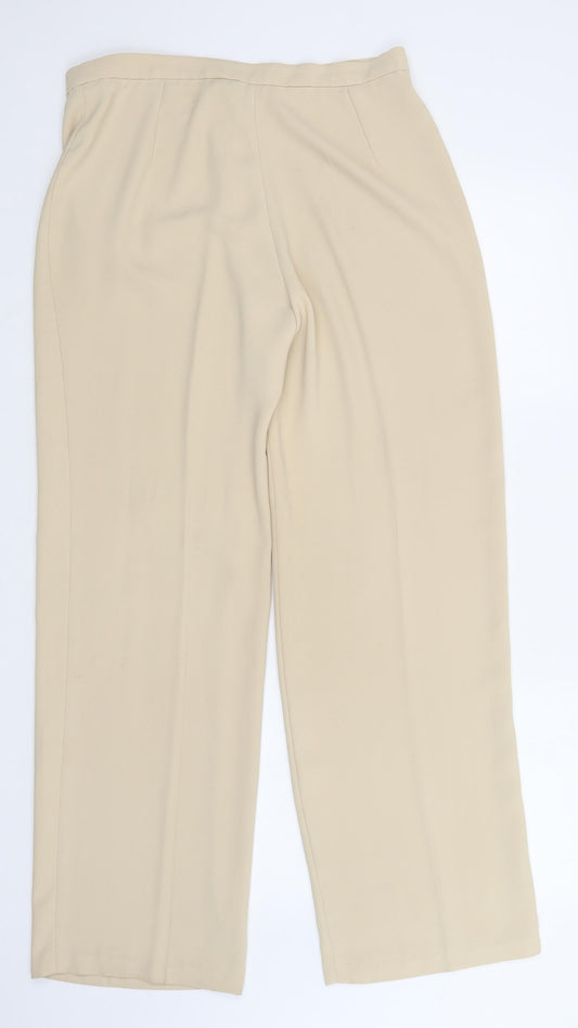 Wish Womens Beige Trousers Size 14 L32 in