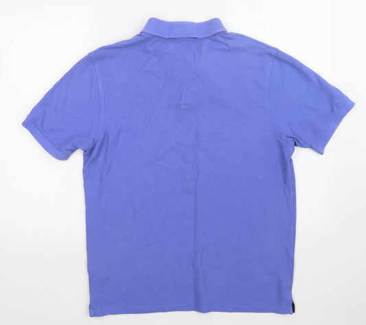 MODERN ESSENTIALS Mens Blue Polo Size M