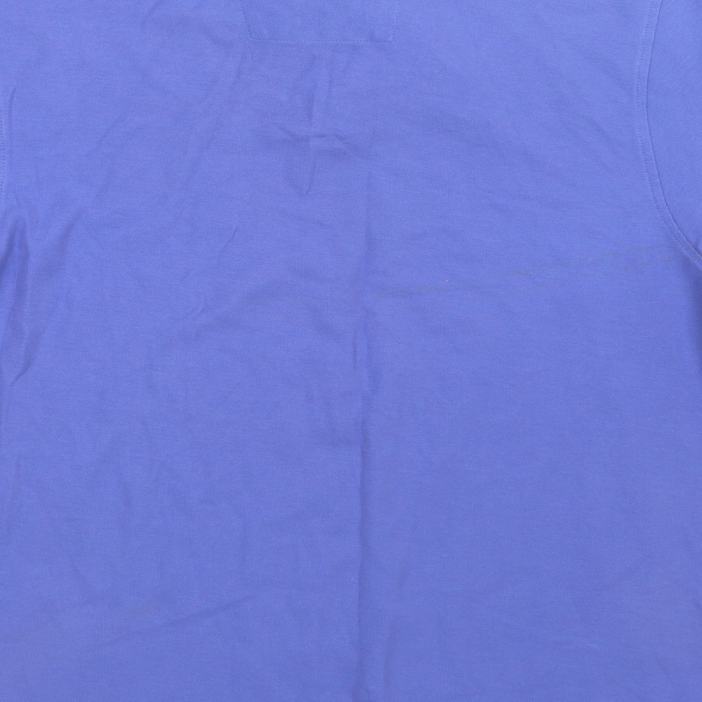 MODERN ESSENTIALS Mens Blue Polo Size M