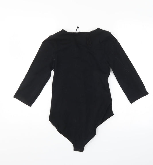 Miss Selfridge Womens Black   Bodysuit One-Piece Size 8
