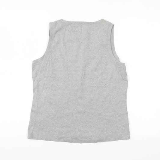 Cherokee Womens Grey Basic Tank Size 20