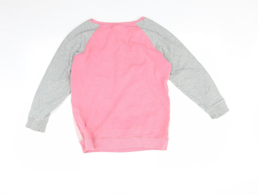 NEXT Girls Pink Pullover Jumper Size 12 Years