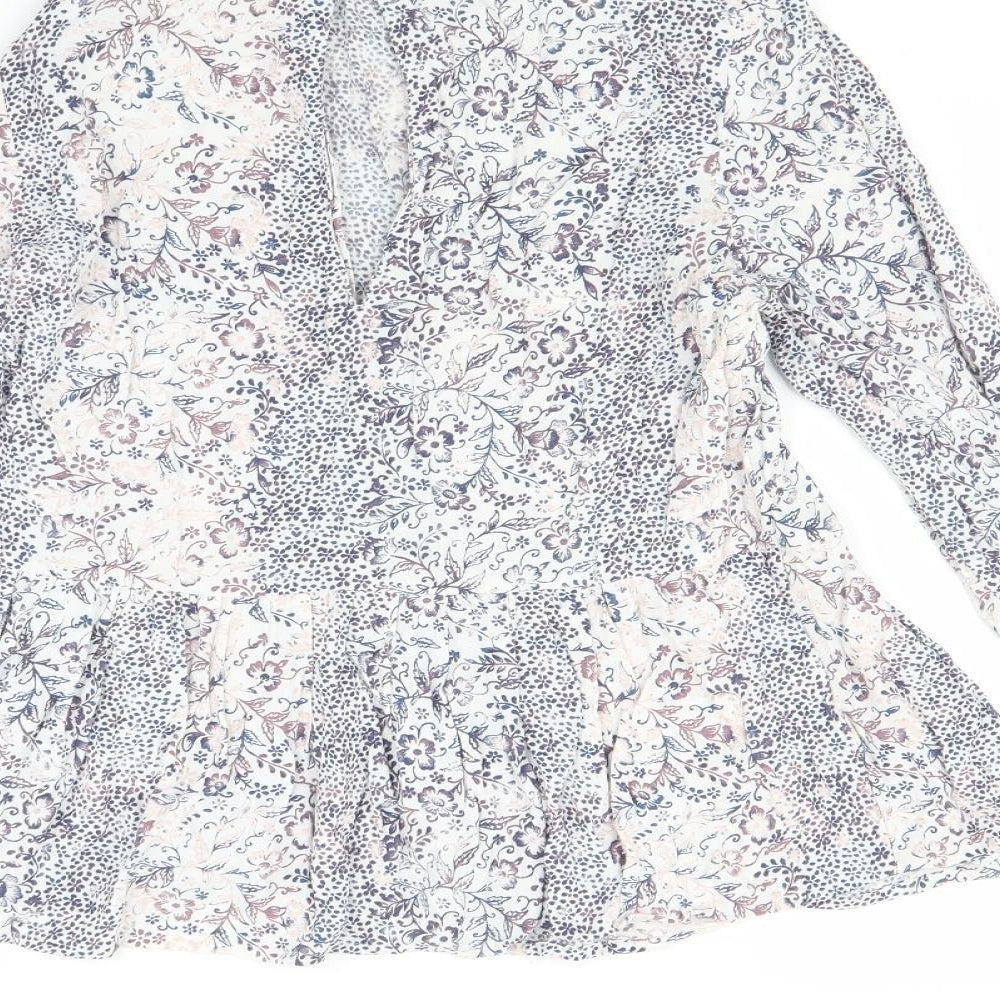 Womens UK Size 8 NEXT Pink Basic Blouse