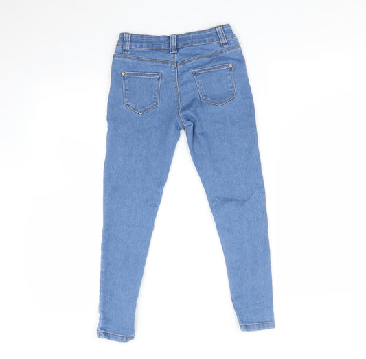Primark Girls Blue Skinny Jeans Size 9 Months