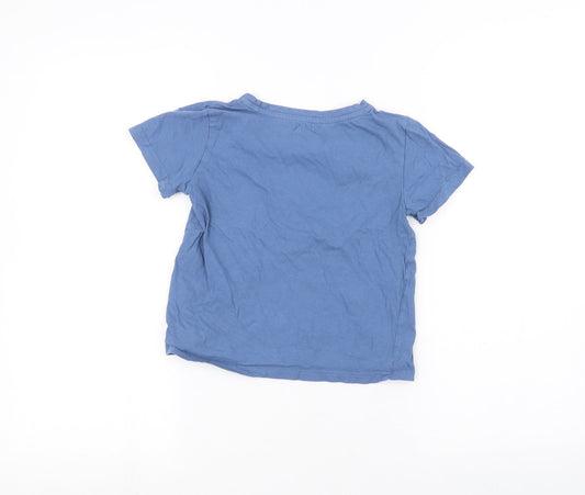 lily & dan Boys Blue Basic T-Shirt Size 7 Years