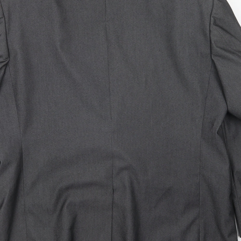 Armando Mens Grey Jacket Suit Jacket Size 40