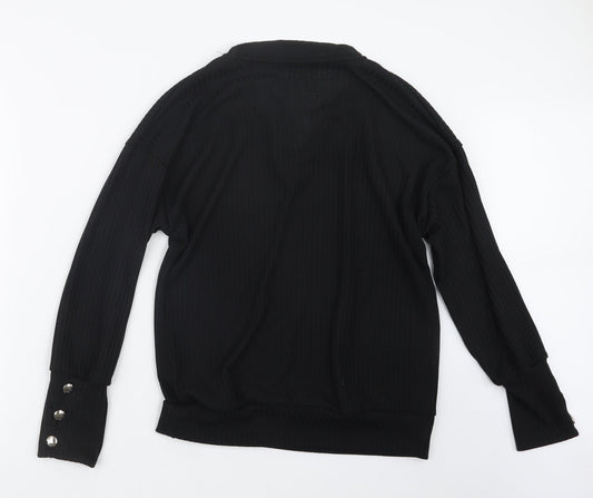 Womens UK Size XL Preworn Black Pullover Jumper
