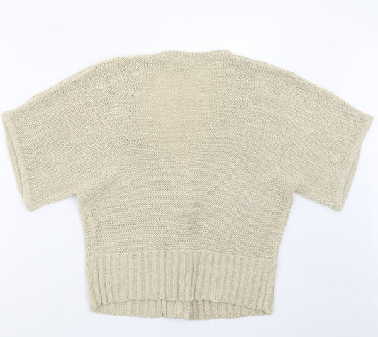 Womens UK Size M Wallis Beige Cardigan Jumper