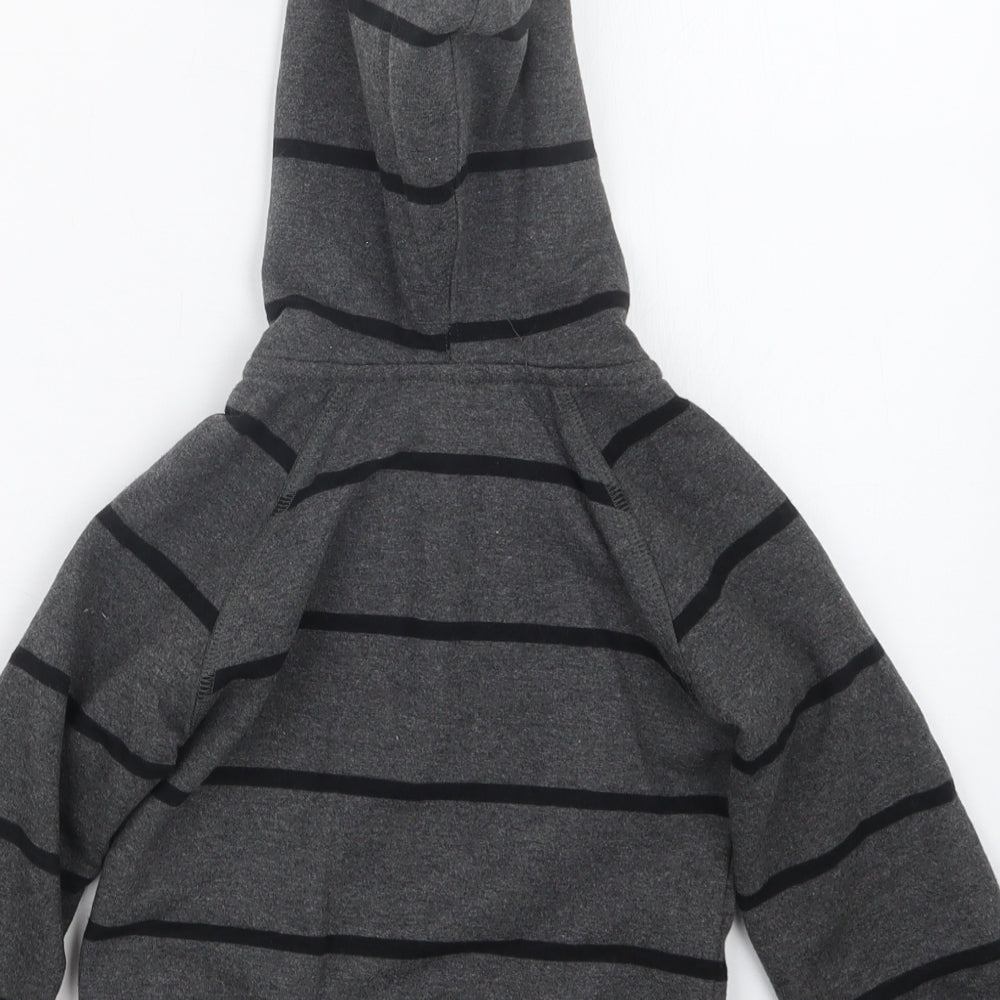 Derby County Football Club Boys Grey Striped Full Zip Hoodie Size 2-3 Years - Derby County Football Club